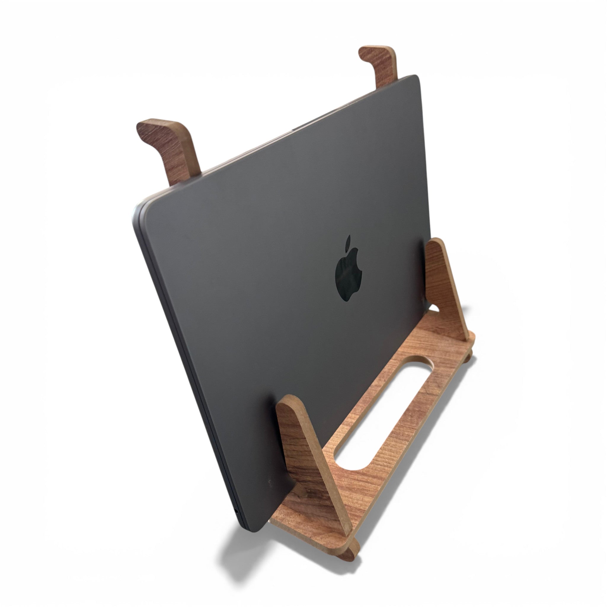 Ergonomik Ahşap Laptop Standı Laptop Yükseltici Dekoratif ve Tüm Modellerle Uyumlu