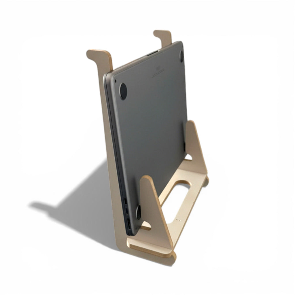 Ergonomik Ahşap Laptop Standı Laptop Yükseltici Dekoratif ve Tüm Modellerle Uyumlu