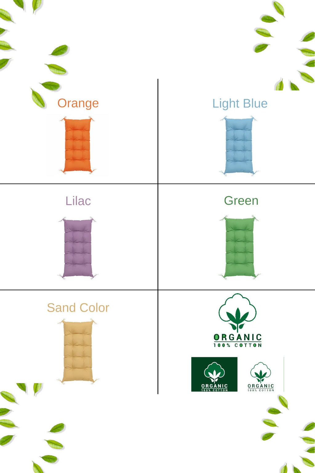 Montessori Organik Pamuklu Yastık