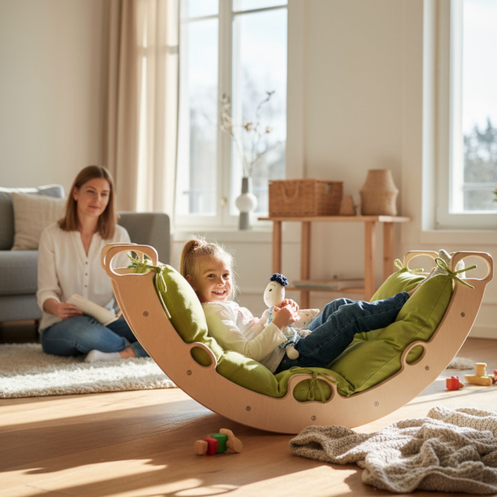 Montessori Arch Ve Organik Pamuklu Yastık