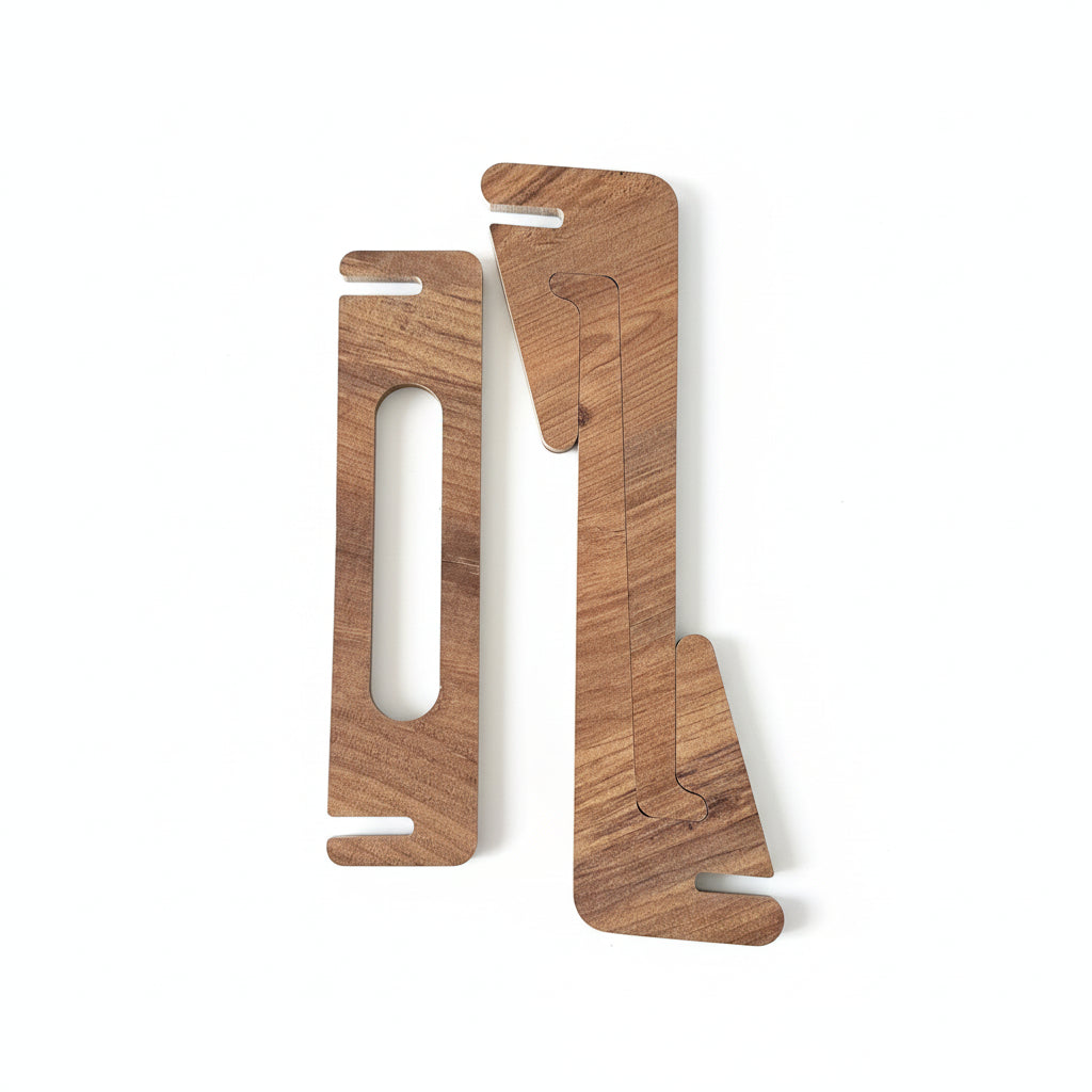 Ergonomik Ahşap Laptop Standı Laptop Yükseltici Dekoratif ve Tüm Modellerle Uyumlu