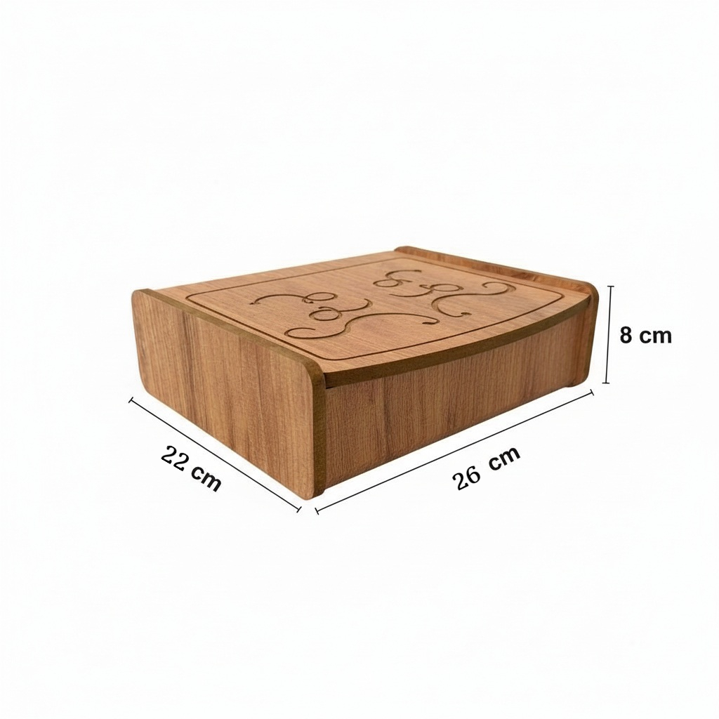 Aynalı Ahşap Makyaj Organizeri Dekoratif Şık ve Premium Tasarım