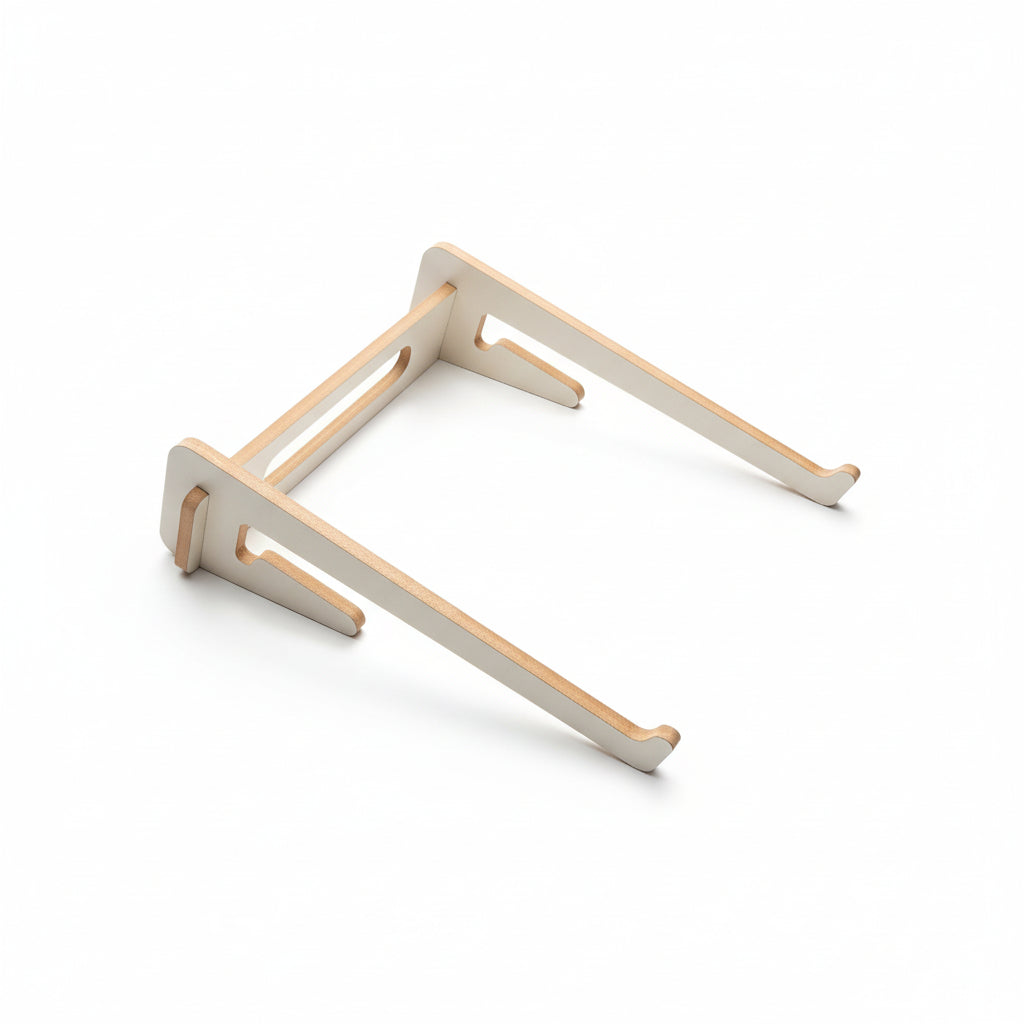 Ergonomik Ahşap Laptop Standı Laptop Yükseltici Dekoratif ve Tüm Modellerle Uyumlu