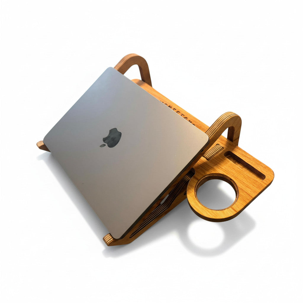Dekoratif Laptop Standı Ergonomik Düzenleyici Organizer