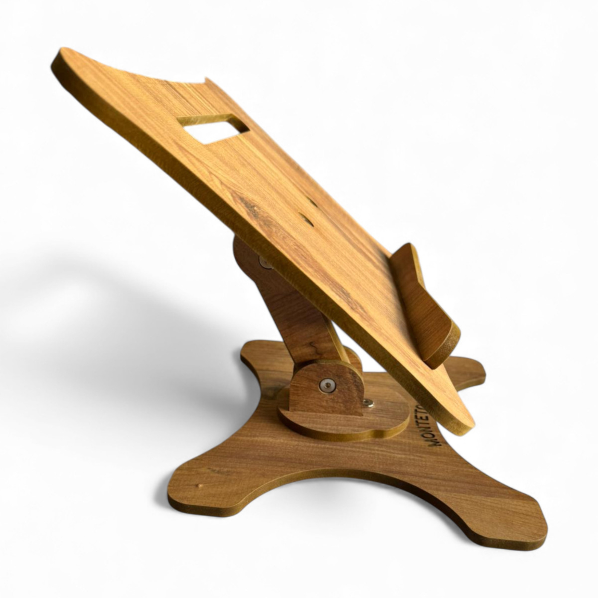 Ahşap Kitap Okuma Standı Yükseklik Ayarlanabilir Katlanabilir 360º Dönebilen Laptop Standı