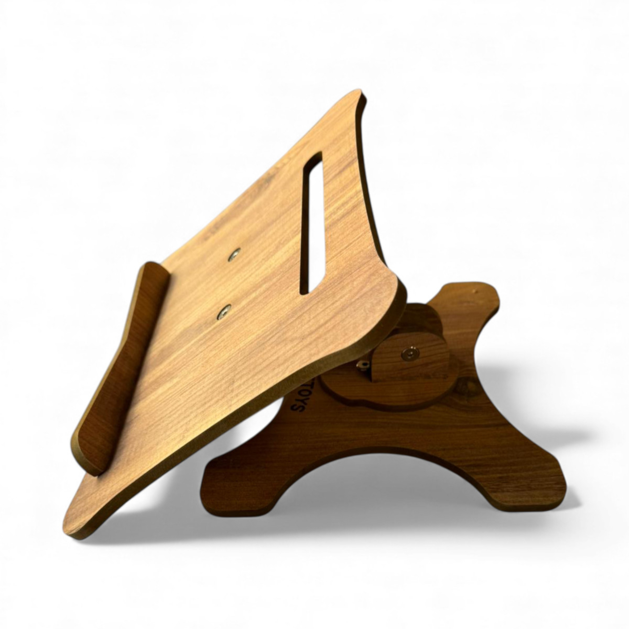 Ahşap Kitap Okuma Standı Yükseklik Ayarlanabilir Katlanabilir 360º Dönebilen Laptop Standı